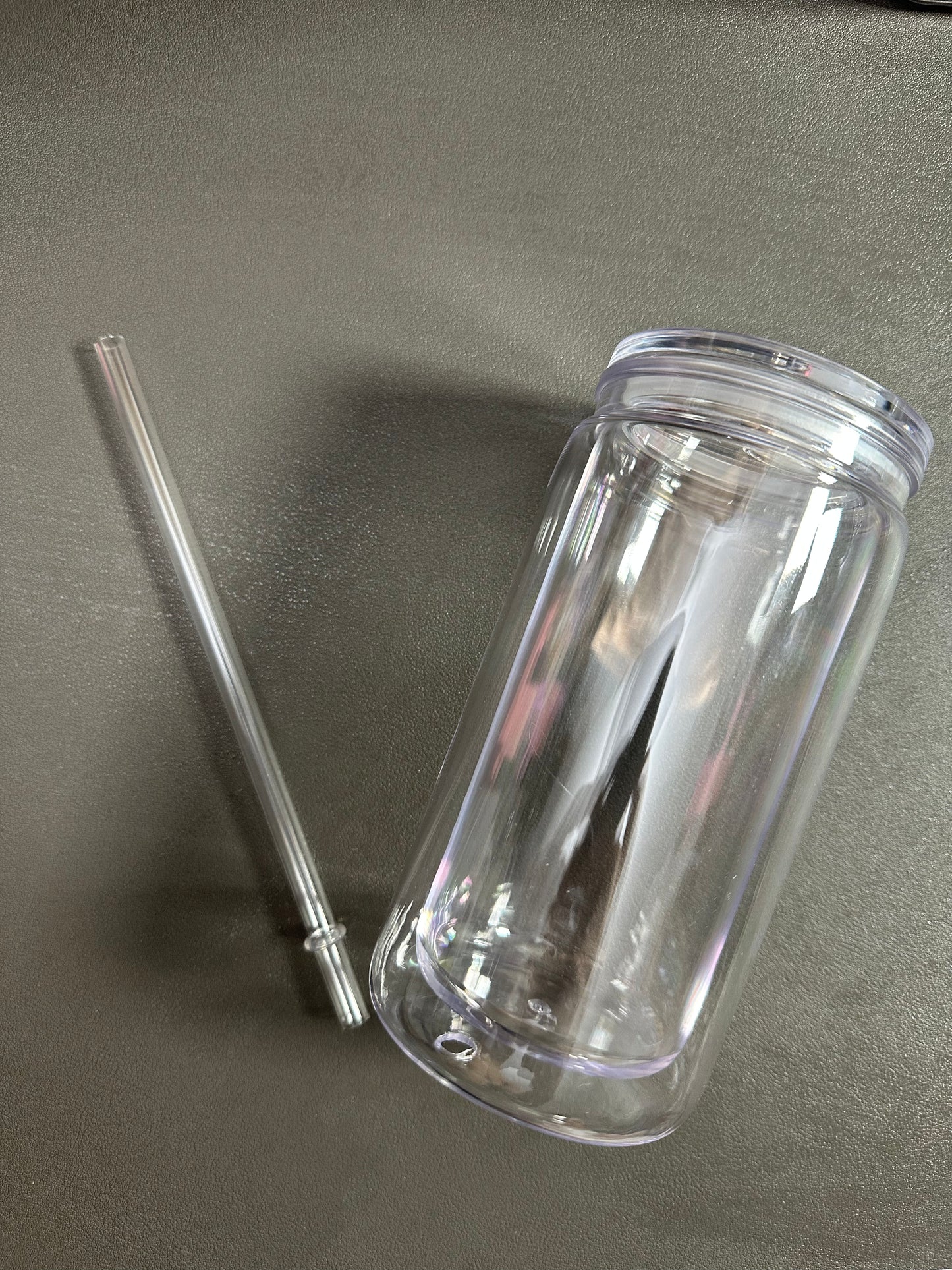 16oz Acrylic Snow Globe Cup