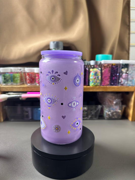 🧿✨ Premade 16oz Evil Eye Mica Cup ✨🧿